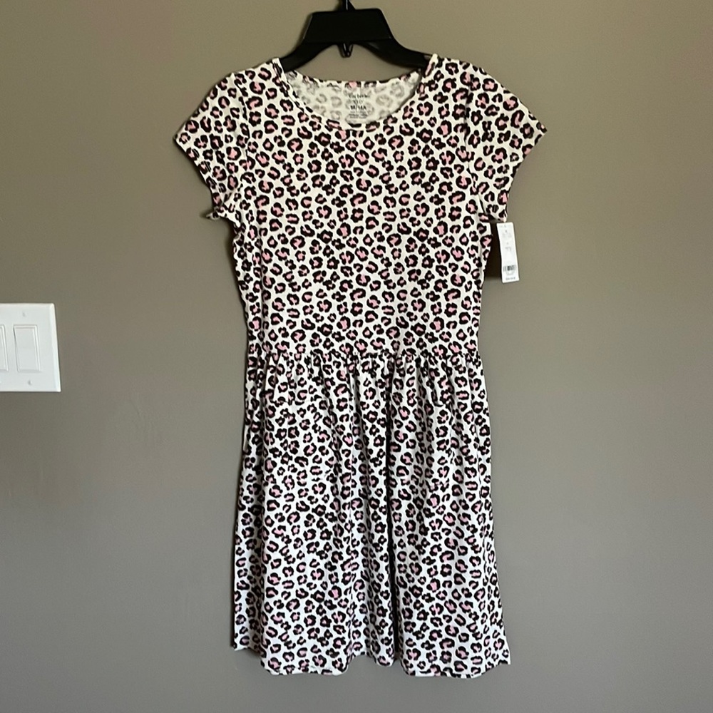 NWT carters leopard dress size 14